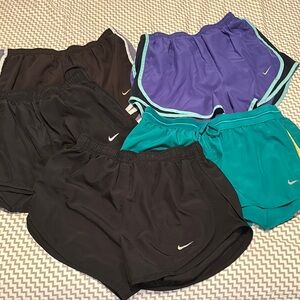 Nike Women's Running Shorts - Black, Purple, Teal- 5 pair barely worn